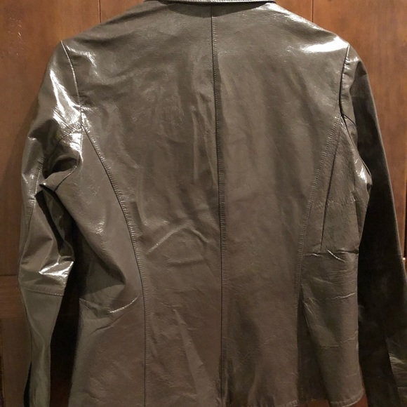 Copper Key dark chocolate brown leather jacket - Picture 3 of 4